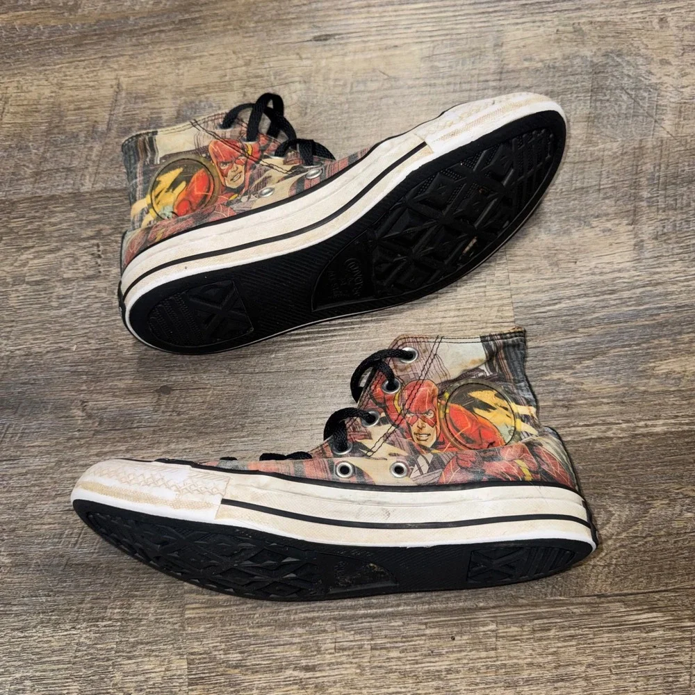 Converse Chuck Taylor All Star DC Comics The Flash High Top Sneakers Mens 6